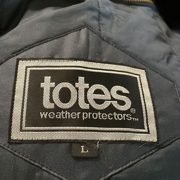 Totes Weather Protectors Men’s Jacket Coat, Size Large, Navy Blue - Picture 7 of 8